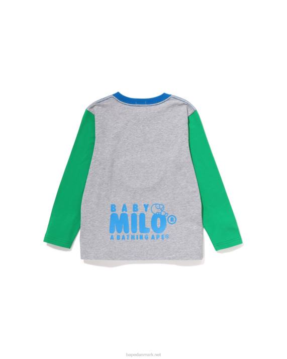 A Bathing Ape børn baby milo sove på sky tee HH6J1508 grå