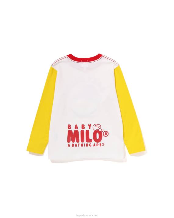 A Bathing Ape børn baby milo sove på sky tee HH6J1509 hvid