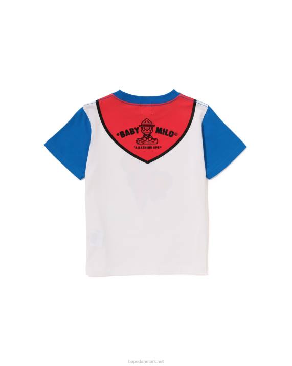 A Bathing Ape børn baby milo spejder-t-shirt med print HH6J1378 blå