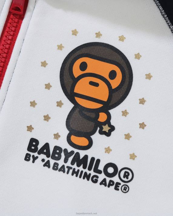 A Bathing Ape børn baby milo star hættetrøje med lynlås HH6J1791 mørkeblå