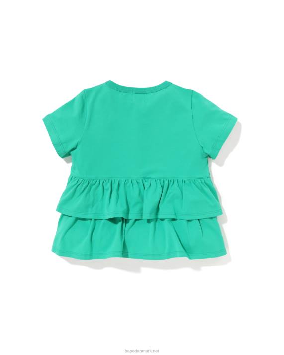 A Bathing Ape børn baby milo strawberry flæse-t-shirt HH6J1276 lysegrøn