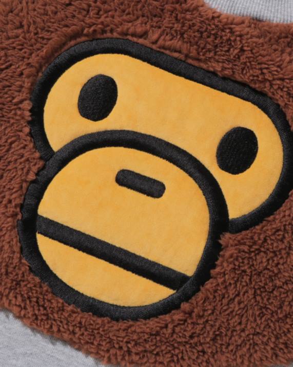 A Bathing Ape børn baby milo sweatshirt med rund hals HH6J1783 grå