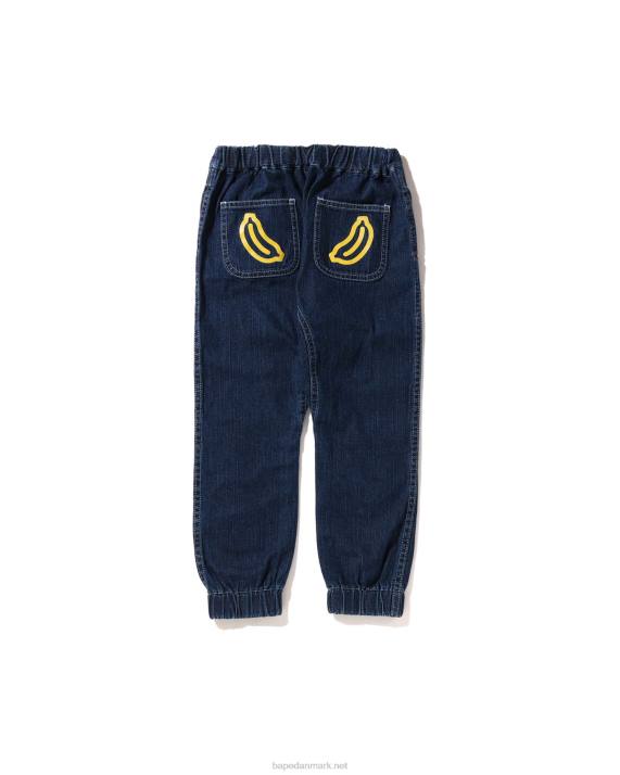 A Bathing Ape børn baby milo taleballon denimbukser HH6J1560 denim
