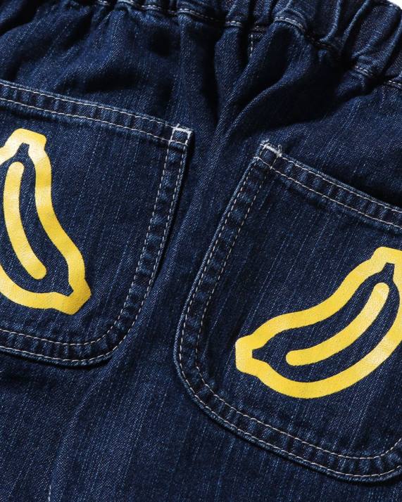 A Bathing Ape børn baby milo taleballon denimbukser HH6J1560 denim