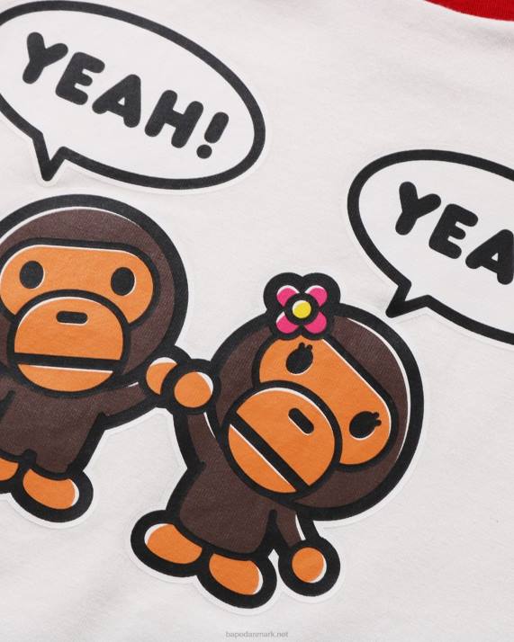 A Bathing Ape børn baby milo taleballon milo lisa t-shirt HH6J1589 hvid