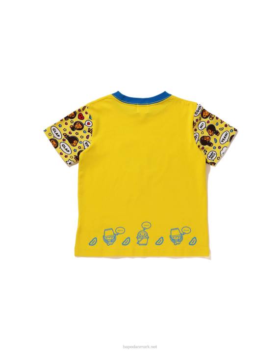 A Bathing Ape børn baby milo taleballon milo lisa t-shirt HH6J1590 gul