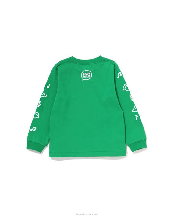 A Bathing Ape børn baby milo taleballon t-shirt 2 HH6J1484 mynte