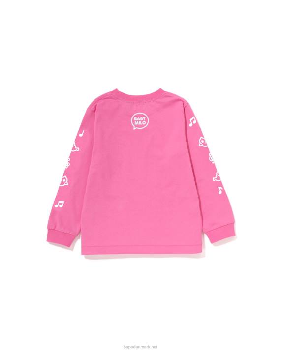 A Bathing Ape børn baby milo taleballon t-shirt 2 HH6J1485 lyserød