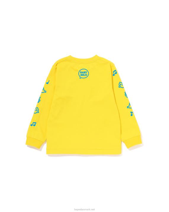 A Bathing Ape børn baby milo taleballon t-shirt 2 HH6J1488 gul