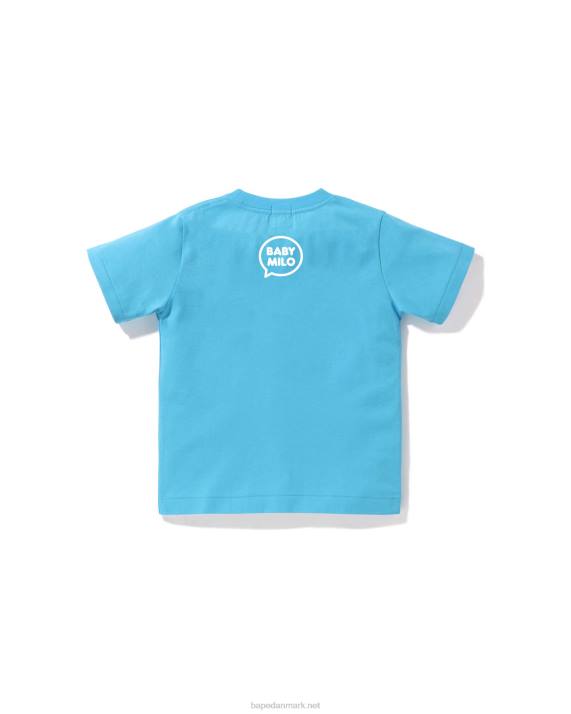 A Bathing Ape børn baby milo taleballon t-shirt 4 HH6J1561 Himmelblå