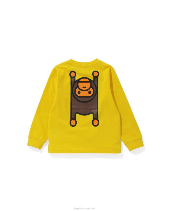 A Bathing Ape børn baby milo tæppe t-shirt HH6J1740 gul