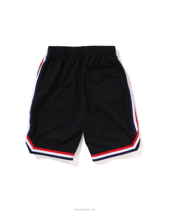 A Bathing Ape børn basketballshorts med flere print HH6J1359 sort