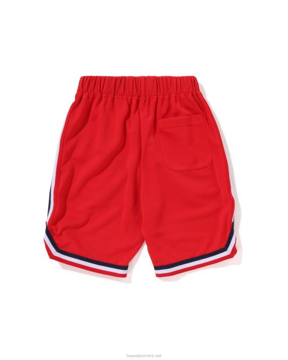 A Bathing Ape børn basketballshorts med flere print HH6J1360 knaldrød