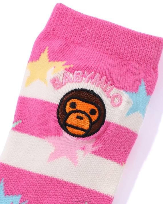 A Bathing Ape børn bøjle baby milo sta sokker HH6J1415 lyserød