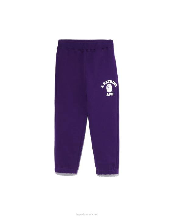 A Bathing Ape børn college sweat bukser HH6J1446 lilla