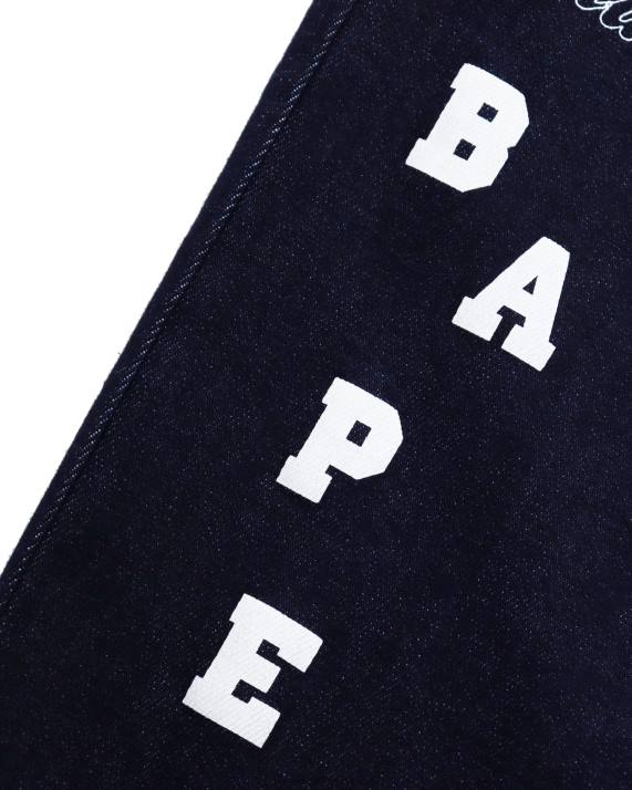 A Bathing Ape børn denimbukser med flere print HH6J1765 denim