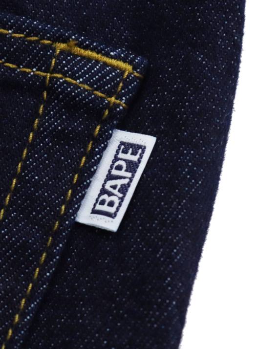 A Bathing Ape børn denimbukser med flere print HH6J1765 denim