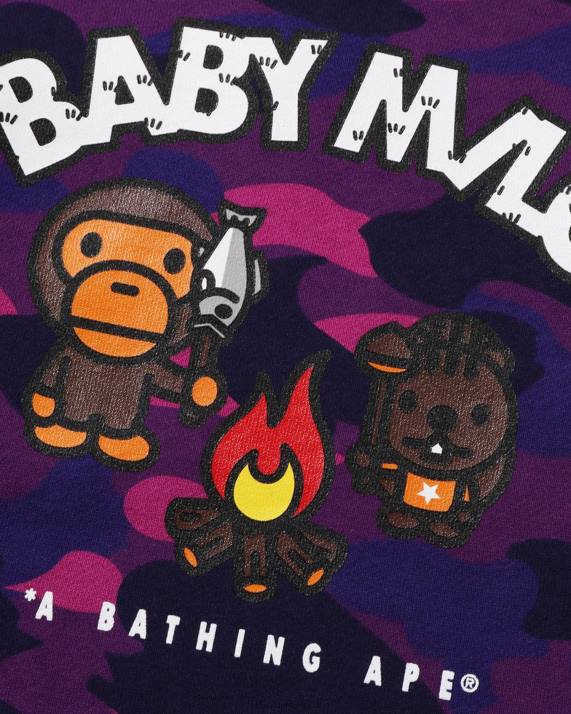 A Bathing Ape børn farve camo baby milo camp crewneck HH6J1472 lilla