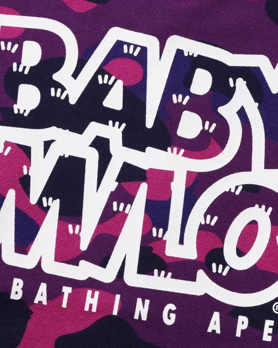 A Bathing Ape børn farve camo baby milo camp crewneck HH6J1472 lilla