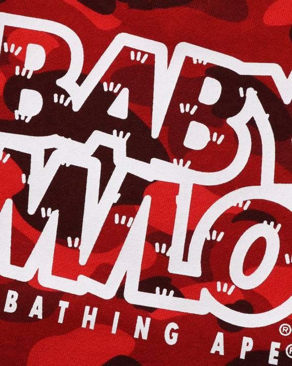 A Bathing Ape børn farve camo baby milo camp crewneck HH6J1473 knaldrød