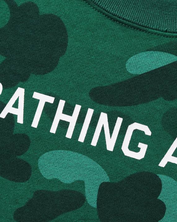 A Bathing Ape børn farve camo lomme løs pasform rund hals jr HH6J1633 smaragd