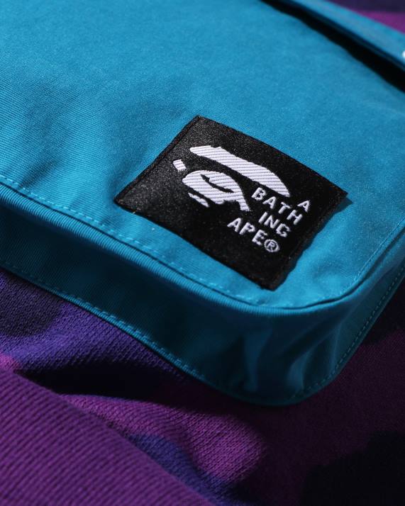A Bathing Ape børn farve camo lomme løs pasform rund hals jr HH6J1634 lilla