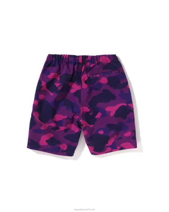 A Bathing Ape børn farve camo mesh lommeshorts HH6J1597 lilla