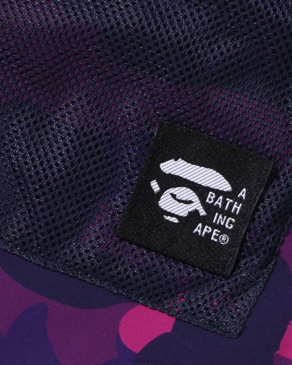 A Bathing Ape børn farve camo mesh lommeshorts HH6J1597 lilla