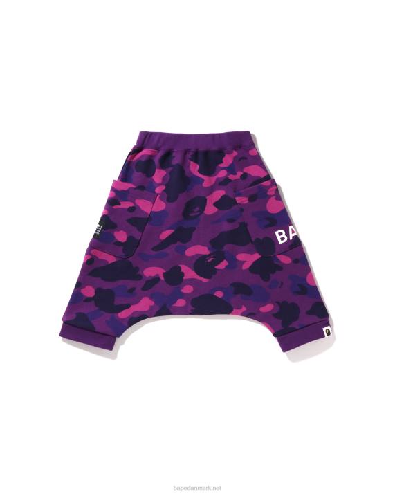 A Bathing Ape børn farve camo oversized sweat sarouel shorts HH6J1638 lilla