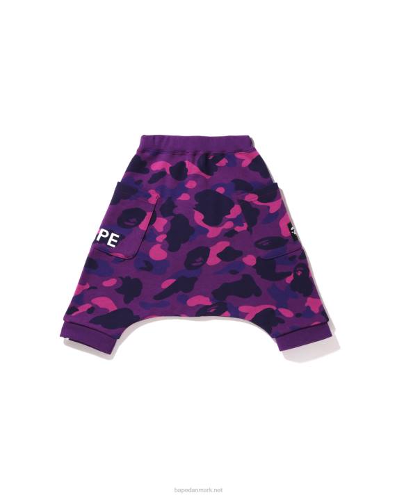 A Bathing Ape børn farve camo oversized sweat sarouel shorts HH6J1638 lilla