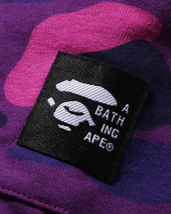 A Bathing Ape børn farve camo oversized sweat sarouel shorts HH6J1638 lilla