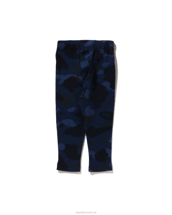 A Bathing Ape børn farve camo termobukser HH6J1424 Marine blå