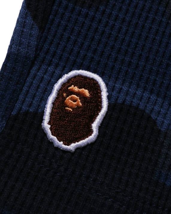 A Bathing Ape børn farve camo termobukser HH6J1424 Marine blå