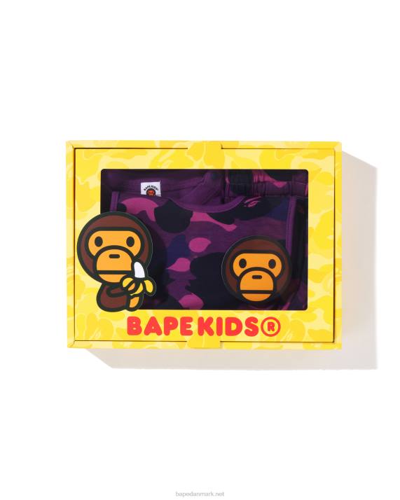 A Bathing Ape børn farve camo ved badning gavesæt HH6J1640 lilla