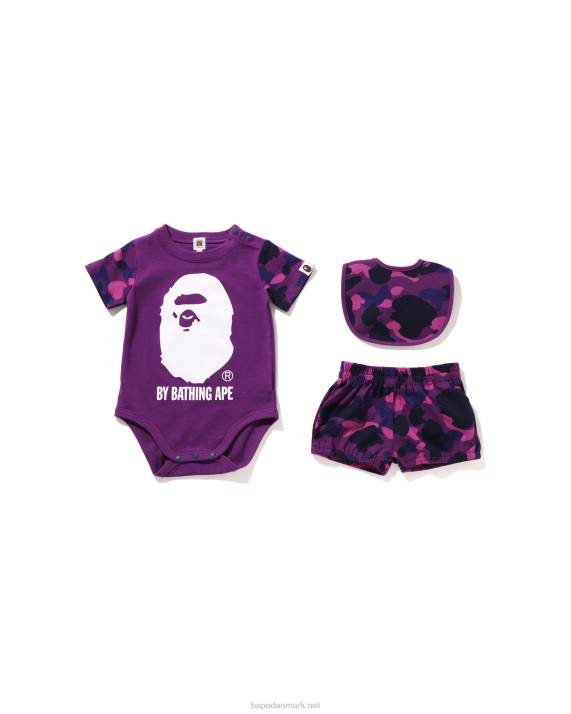 A Bathing Ape børn farve camo ved badning gavesæt HH6J1640 lilla