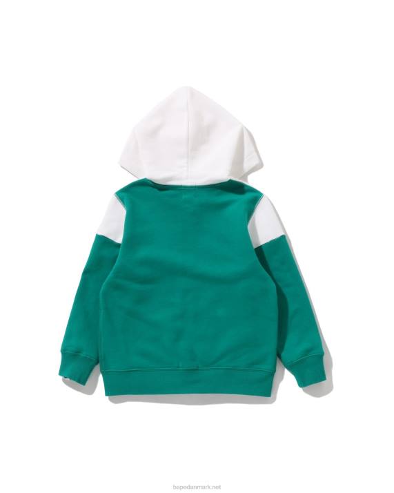 A Bathing Ape børn farveblok hættetrøje med lynlås HH6J1580 mynte