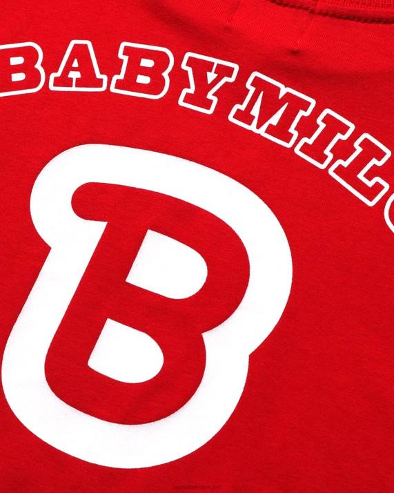 A Bathing Ape børn fodbold baby milo t-shirt HH6J1583 knaldrød