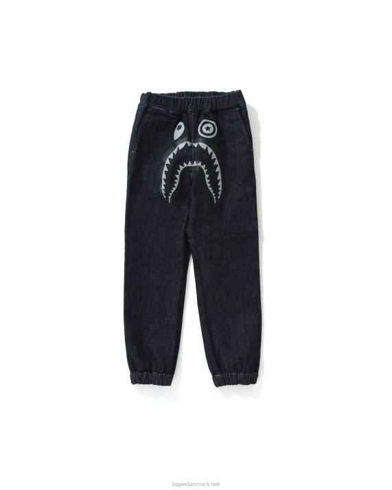 A Bathing Ape børn haj denim joggerbukser HH6J1794 denim