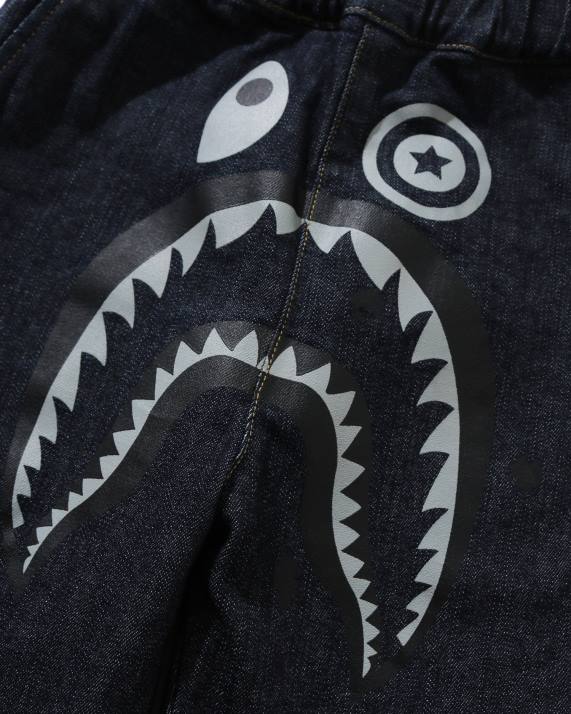 A Bathing Ape børn haj denim joggerbukser HH6J1794 denim