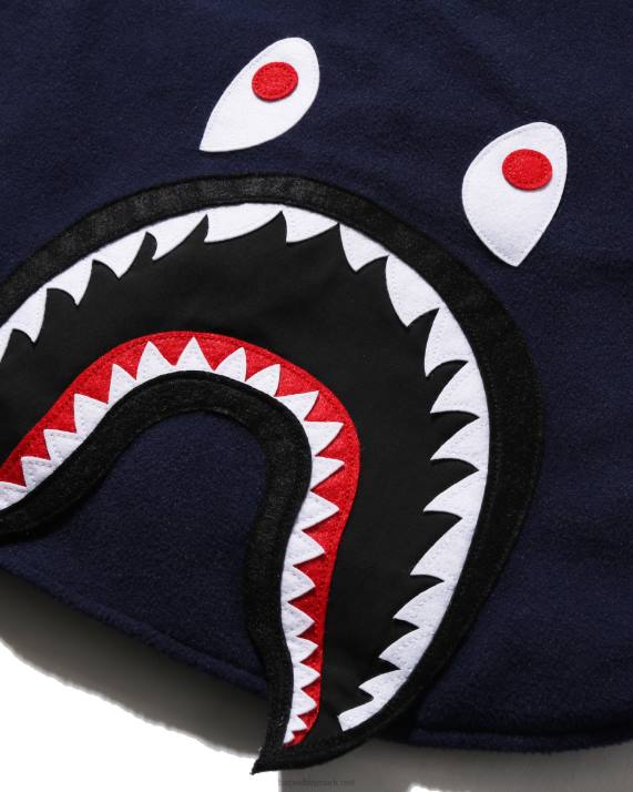 A Bathing Ape børn haj patch jakke HH6J1642 blå