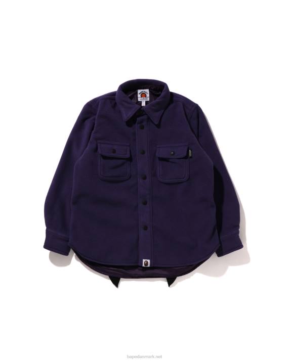 A Bathing Ape børn haj patch jakke HH6J1643 lilla