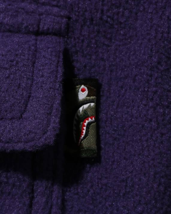 A Bathing Ape børn haj patch jakke HH6J1643 lilla