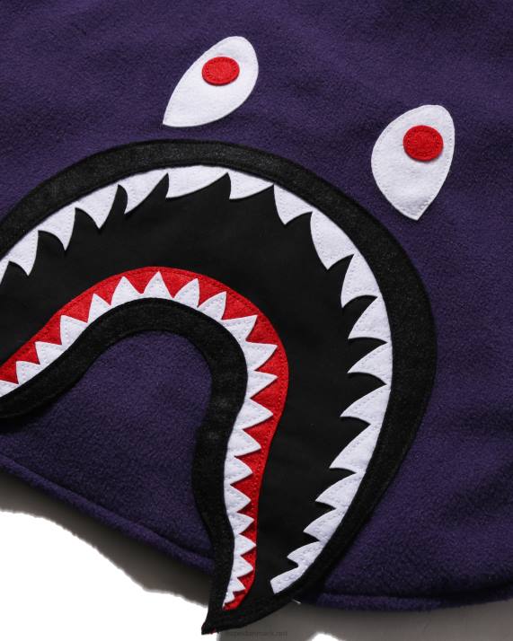 A Bathing Ape børn haj patch jakke HH6J1643 lilla