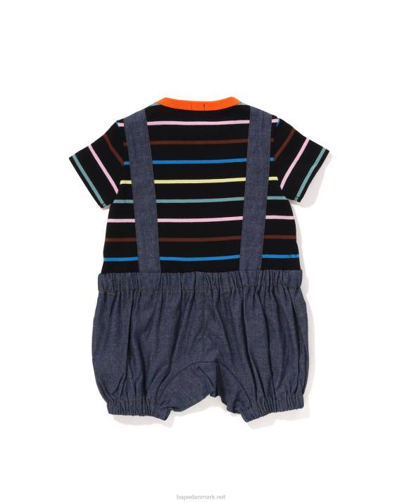 A Bathing Ape børn hoop baby milo seler bukser lagdelte bukser HH6J1449 sort