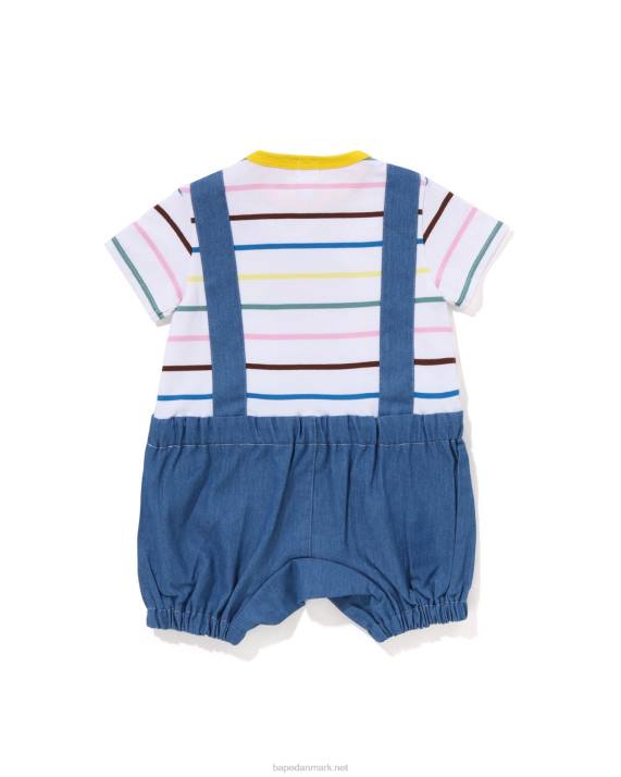 A Bathing Ape børn hoop baby milo seler bukser lagdelte bukser HH6J1450 hvid