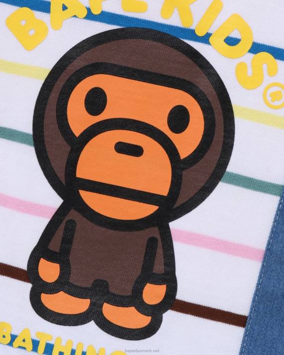 A Bathing Ape børn hoop baby milo seler bukser lagdelte bukser HH6J1450 hvid