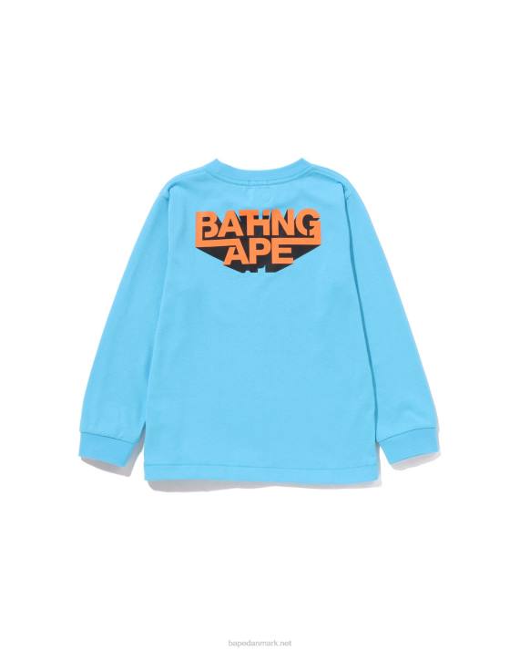 A Bathing Ape børn hoved t-shirt HH6J1510 Himmelblå
