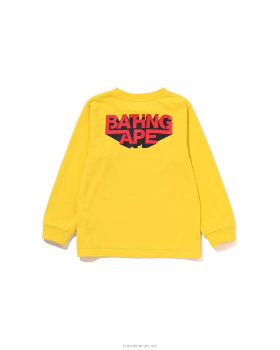 A Bathing Ape børn hoved t-shirt HH6J1512 gul
