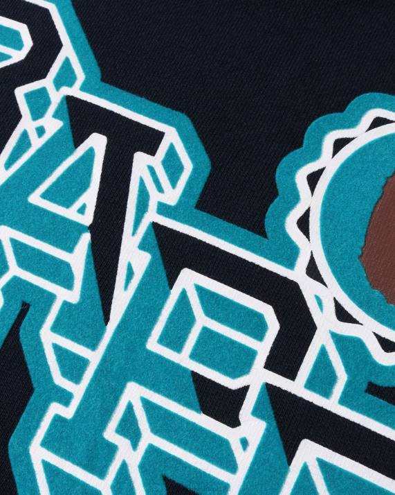 A Bathing Ape børn hovedemblem rund hals HH6J1571 blå