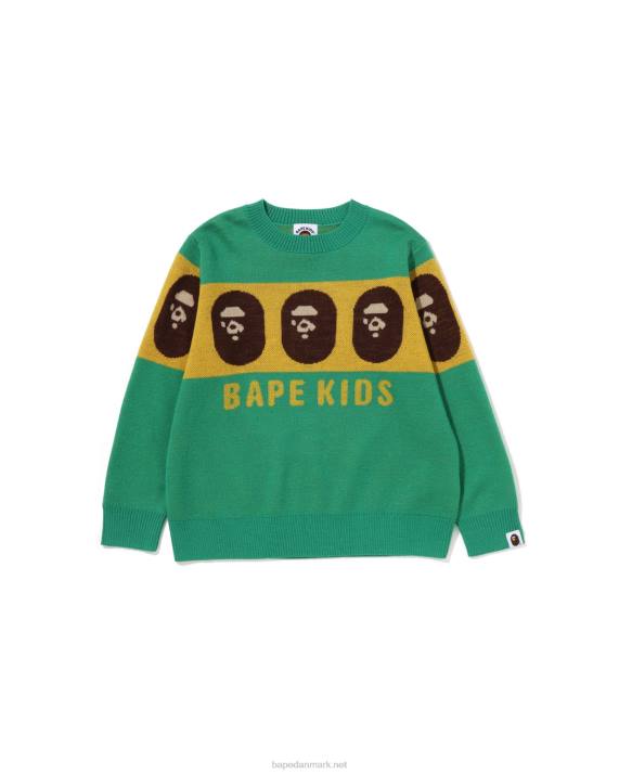 A Bathing Ape børn hovedstrik HH6J1526 lysegrøn